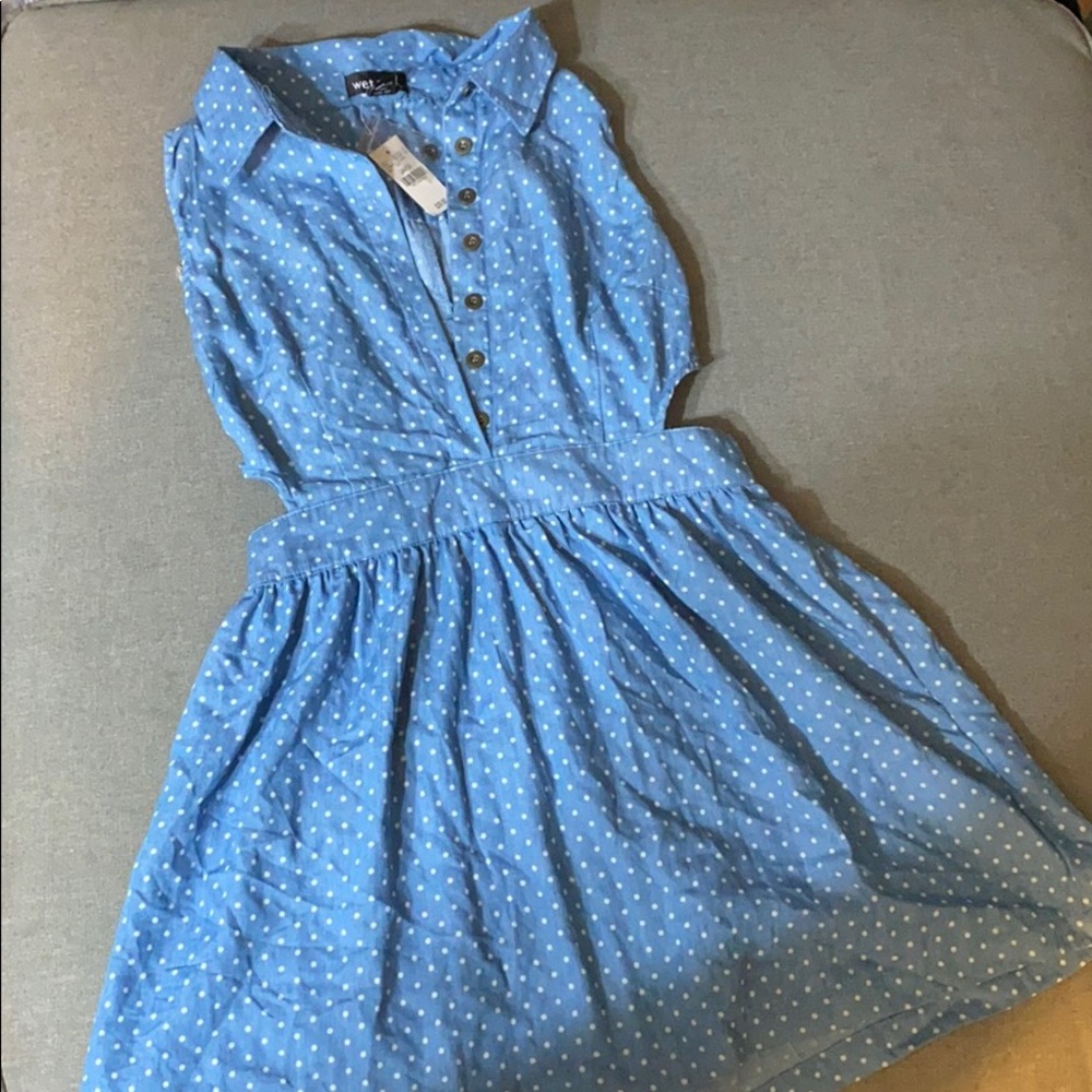 Polka Dot Jean Dress